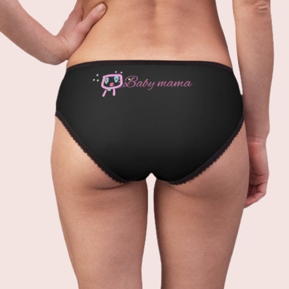 Women's Black Underwear With Custom Brand Detail in Pink, Personalized  Women's Panty Customizable and Stylish Underwear, Women's Pantie -   Israel