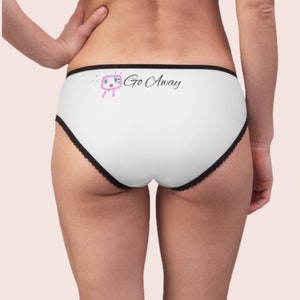 White Women Underwear with custom Brand detail, Personalized Women&#39;s panty (AOP) - Customizable and Stylish Underwear Women&#39;s panty (AOP)