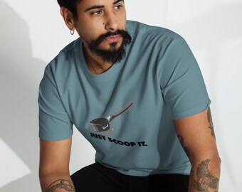 Just Scoop It Men’s premium heavyweight tee