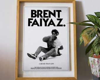 Aesthetic Brent Faiyaz Poster for Larger Than Life Album |  | High Quality | A4 A3 |
