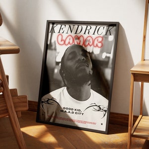 Aesthetic Kendrick Lamar Artist Poster for Good kid, M.a.a.d City Album High Quality A4 A3 image 1