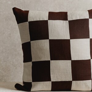 Square Exclusive Design Cushion in Light Blue Striped Cotton Linen, 45*45CM main image 1