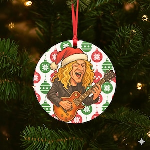 Rock Ornament – Christmas Decoration, Rock Music Caricature Acrylic Ornament, Psychedelic Holiday Gift