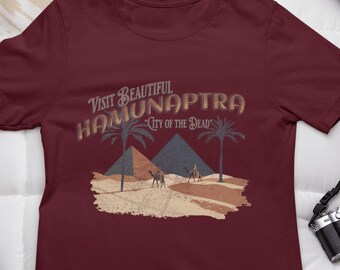Hamunaptra Travel Tee, Cozy Mummy 1999 Inspired Shirt, Brendan Fraser Fan, Cult Classic Gift,Vintage Style Clothing,Geeky Gift,90s Movie Fan