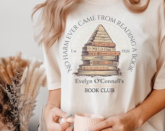 Evelyn's Book Club Shirt, Cozy Reading Tshirt, Brendan Fraser Fan, The Mummy Inspired Gift, Gift for Reader, Gift for Reader, Comfort Colors