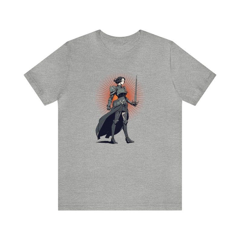 Lady Knight Unisex Tshirt, Cozy Game Night Shirt, Geeky Girl Gift, Dungeon Master Gift, Fantasy Book Fan, Gift for Reader, Comfy Reading Tee Athletic Heather