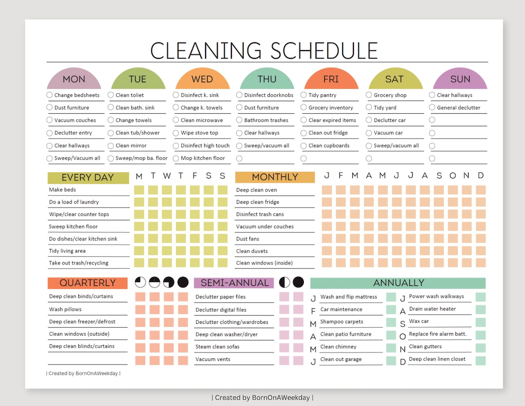 editable-cleaning-planner-cleaning-checklist-schedule-adhd-cleaning-planner-household-chores-chart-digital-download-pdf-colorful-etsy