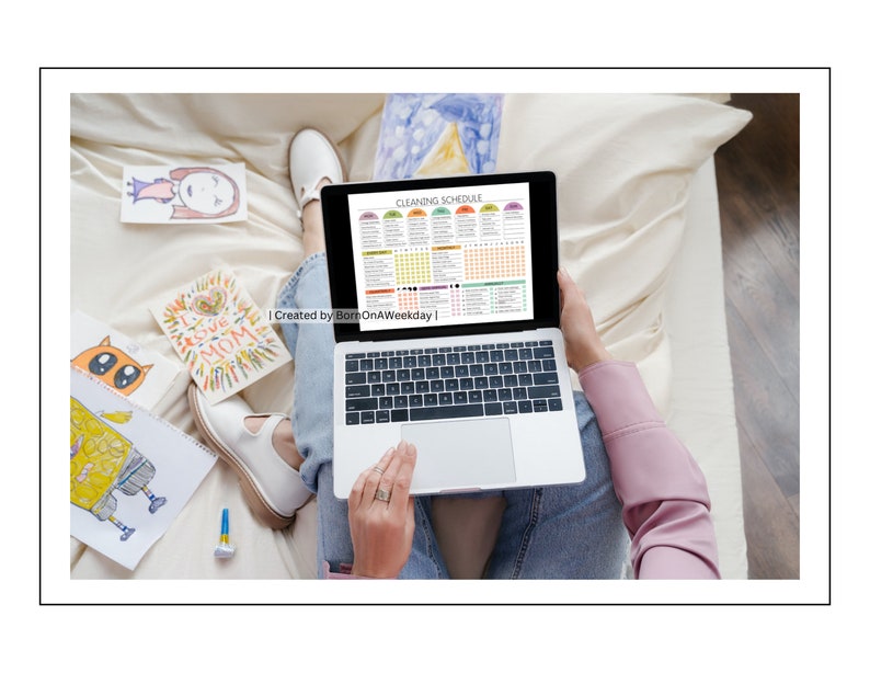 Editable Cleaning Planner: Checklist & Schedule (Digital Download PDF) image 8