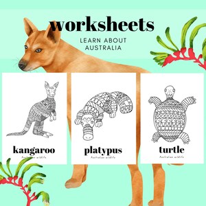 Learn About Australia - School worksheets A4