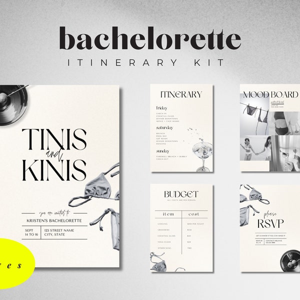 Martinis and Bikini Etsy