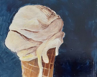 Frozen Treat Acrylic Painting