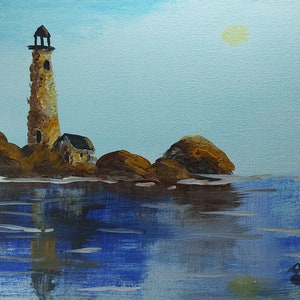 Acrylic Painting titled Lighthouse