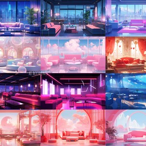 105 Vtuber Backgrounds, Living Rooms & Lounges, Vtuber Backdrop, Stream ...
