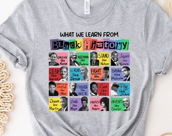 Black History Month Shirt, What We Learn From Black History Shirt, Black Lives Matter Shirt, Human Rights Shirt, African American Tee