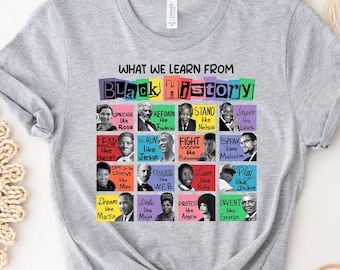 Black History Leaders T-Shirt: Human Rights, African American Tee