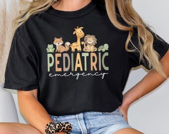 Comfort Colors ER Nurse Shirt, Pediatric Emergency Tee, Pediatric ER Shirt, Nurse Gift Shirt, Emergency Department Tee
