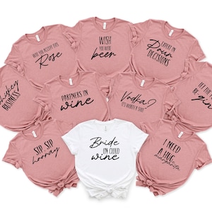 Wine Bachelorette Party Shirts, Bachelorette Party Shirts, Bride Babe Shirt, Bride Shirt, Team Bride Shirt, Bridesmaid Party Shirt