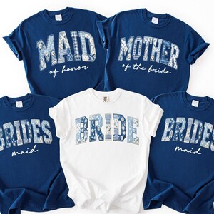Comfort Colors Bridesmaid Shirts, Bride And Bridesmaid Matching Shirts, Bachelorette Party Shirts, Maid Of Honor Shirt, Bridal Party Tee image 5