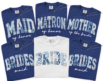 Comfort Colors Bridesmaid Shirts, Bride And Bridesmaid Matching Shirts, Bachelorette Party Shirts, Maid Of Honor Shirt, Bridal Party Tee