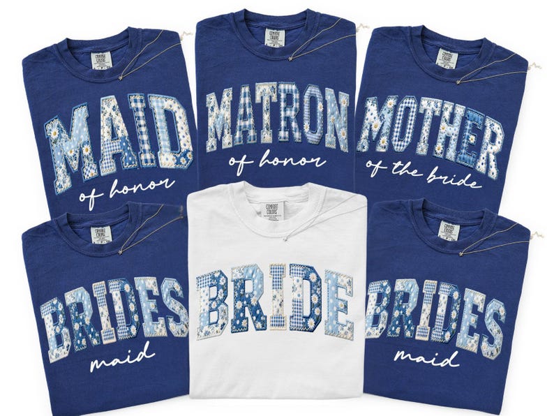 Comfort Colors Bridesmaid Shirts, Bride And Bridesmaid Matching Shirts, Bachelorette Party Shirts, Maid Of Honor Shirt, Bridal Party Tee image 1