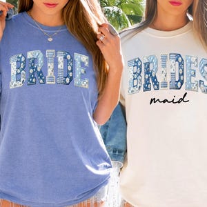 Comfort Colors Bridesmaid Shirts, Bride And Bridesmaid Matching Shirts, Bachelorette Party Shirts, Maid Of Honor Shirt, Bridal Party Tee image 7