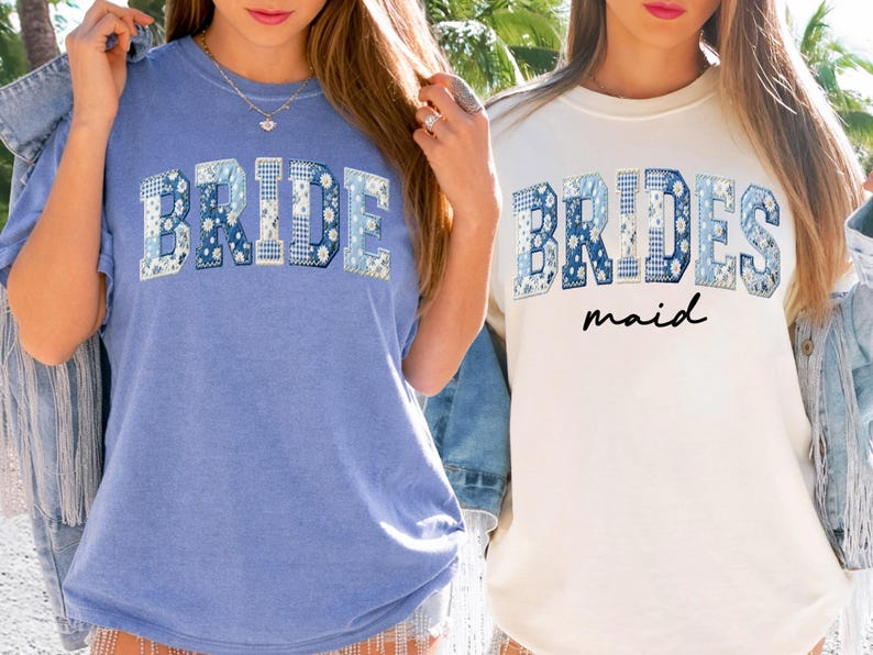 Comfort Colors Bridesmaid Shirts, Bride And Bridesmaid Matching Shirts, Bachelorette Party Shirts, Maid Of Honor Shirt, Bridal Party Tee image 7