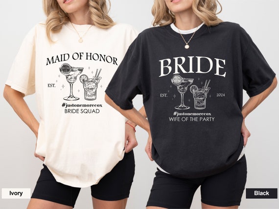 Comfort Colors Custom Bachelorette Party Shirts: Matching Bridal Party Gift