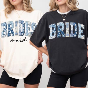 Comfort Colors Bridesmaid Shirts, Bride And Bridesmaid Matching Shirts, Bachelorette Party Shirts, Maid Of Honor Shirt, Bridal Party Tee image 3