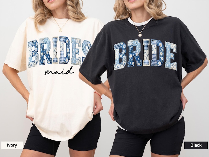 Comfort Colors Bridesmaid Shirts, Bride And Bridesmaid Matching Shirts, Bachelorette Party Shirts, Maid Of Honor Shirt, Bridal Party Tee image 3