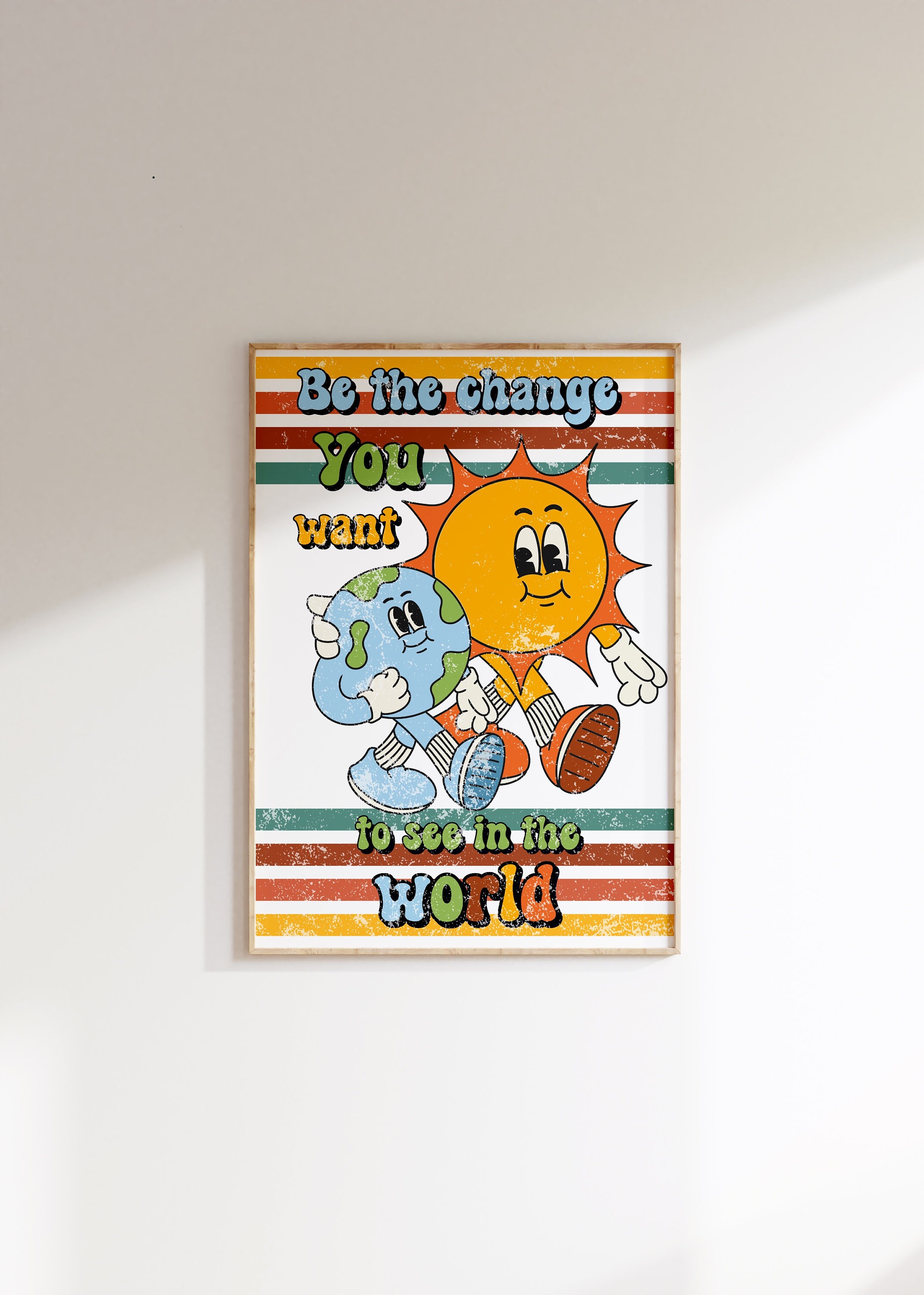 Retro Classroom Inspiring Printable Wall Art, Teacher Value Poster ...