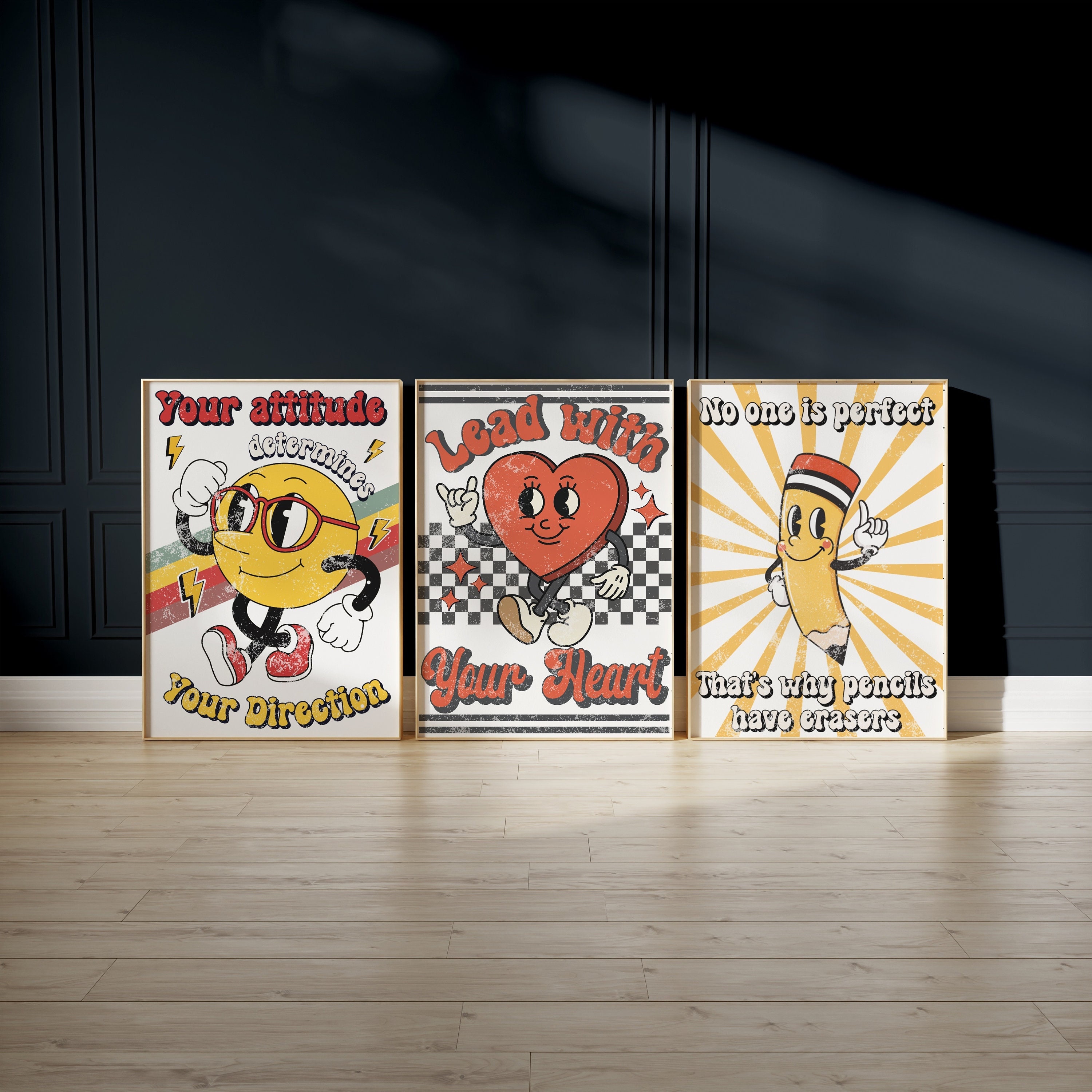 Retro Classroom Inspiring Printable Wall Art, Teacher Value Poster ...