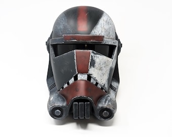 Réplica del casco de cazador de Bad Batch impresa en 3D