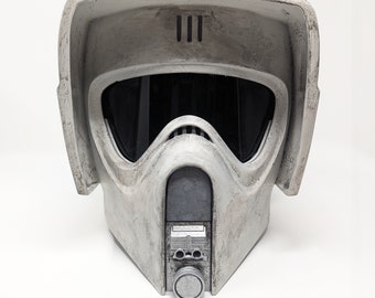 Réplica del casco de Scout Trooper, impresa en 3D y pintada a medida
