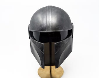 Réplica del casco mandaloriano para niños y adolescentes, impresa en 3D