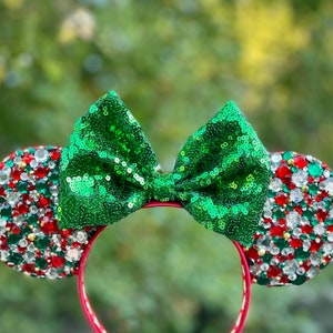 Weihnachtliche Strass Mäuseohren