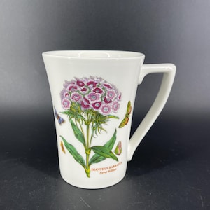 Portmeirion Botanic Garden 10oz Mandarine Becher England Sweet William MINT