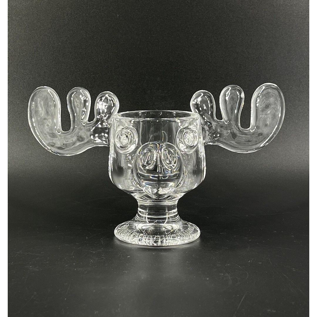 National Lampoons MARTY MOOSE Egg Nog Glass Warner Brothers Etsy