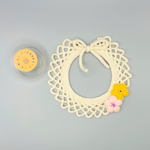 Crochet Pattern PDF - Summer Flower Pet Collar Crochet Pattern