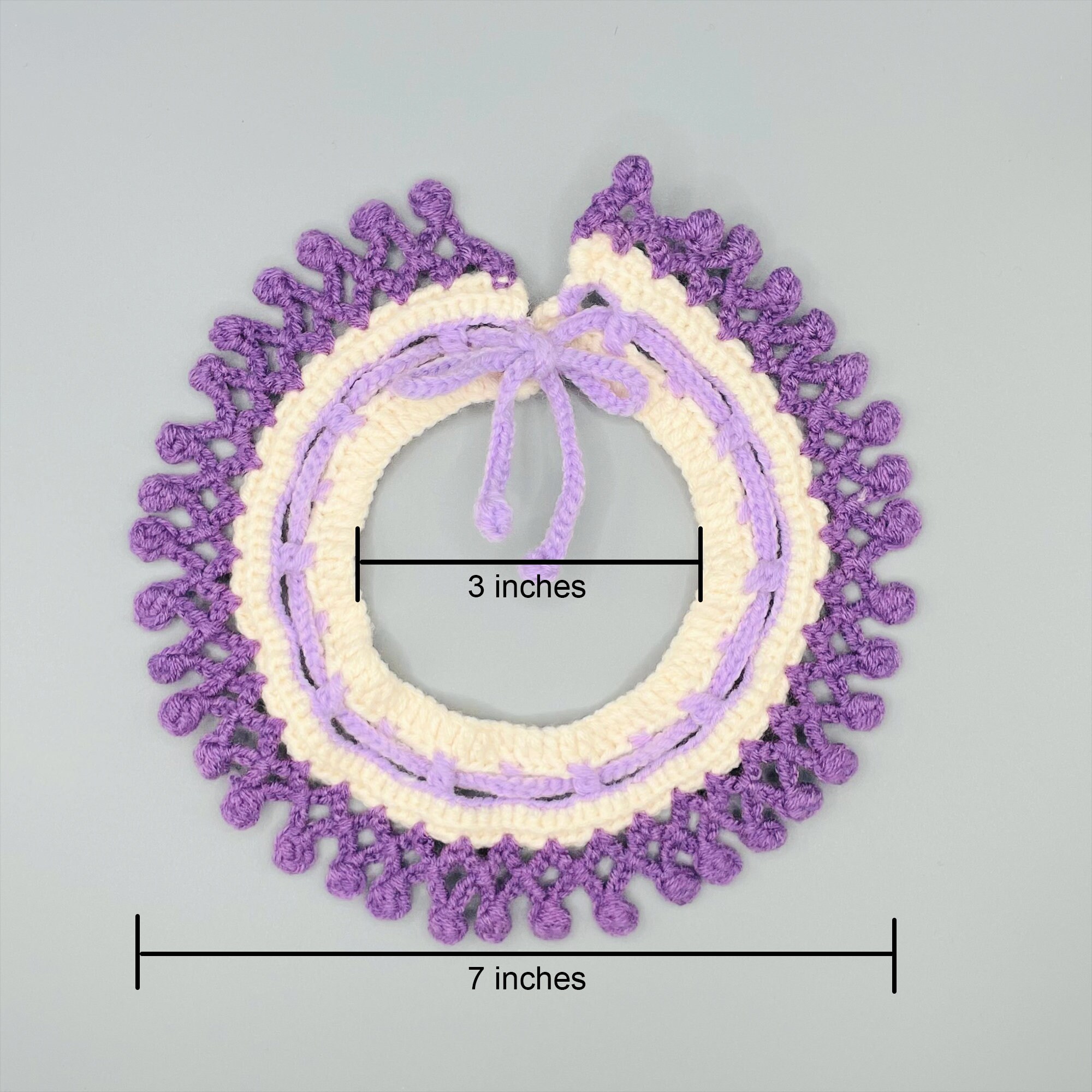 Crochet Pattern PDF Lavender Pet Collar Crochet Pattern Etsy