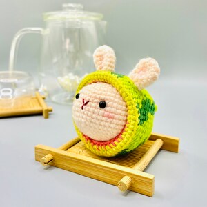 Amigurumi/Crochet Pattern PDF - Watermelon Bunny Amigurumi Pattern