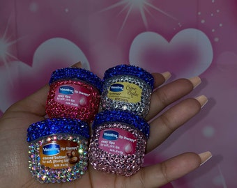 Bling Mini Vaseline Lip Therapy | Bedazzled w/ Rhinestones