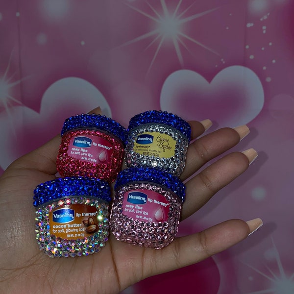 Bling Mini Vaseline Lip Therapy | Bedazzled w/ Rhinestones