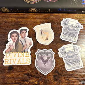 Divine Rivals Stickers | BookTok Stickers | Book Stickers | Fantasy Stickers | Stickers for Readers | Gift for Readers