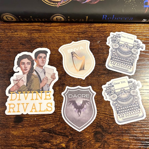 Divine Rivals Stickers | BookTok Stickers | Book Stickers | Fantasy Stickers | Stickers for Readers | Gift for Readers