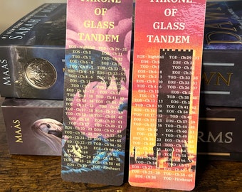 Throne of Glass Tandem Bookmarks | SJM Bookmarks | Acotar | Crescent City | Fantasy Bookmarks | Bookmark | Gift for Book Readers