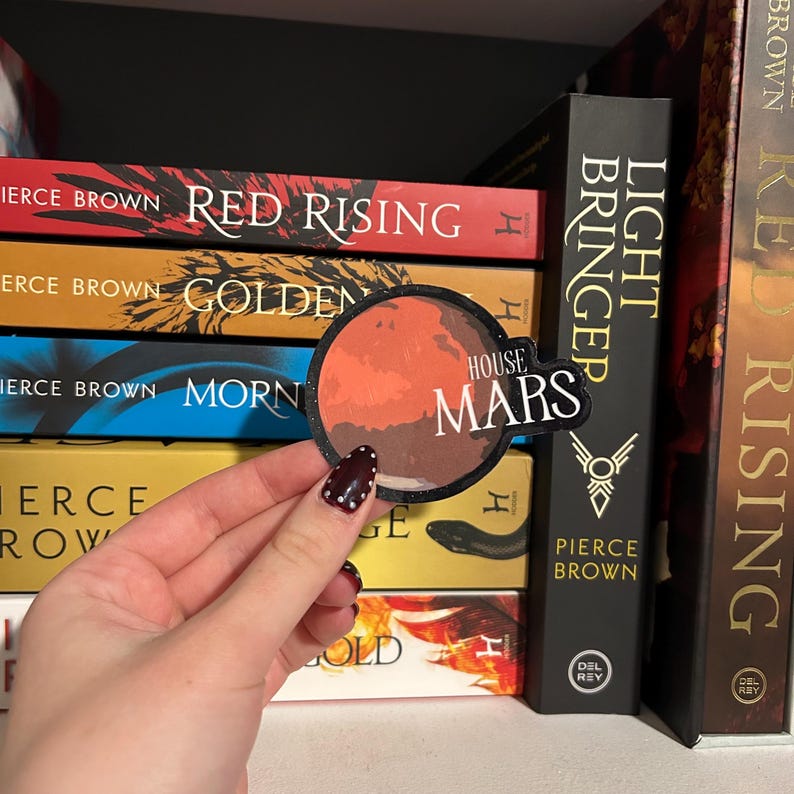 Red Rising Merch Pin Red Rising Sticker Set Red Rising Saga Pierce Brown Fantasy Stickers ...