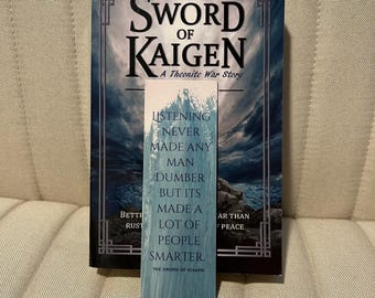 Sword of Kaigen bookmark | M L Wang Merch | Fantasy bookmark | Gift for Book Lovers | Gift for Readers