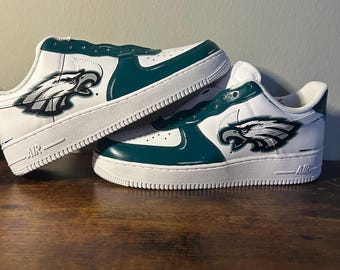 Custom Hand Painted Sports AF1 - Unique Handpainted Sneakers - Made to Order - Colors Customizable - Sports Team Merch - Streetwear Fashion