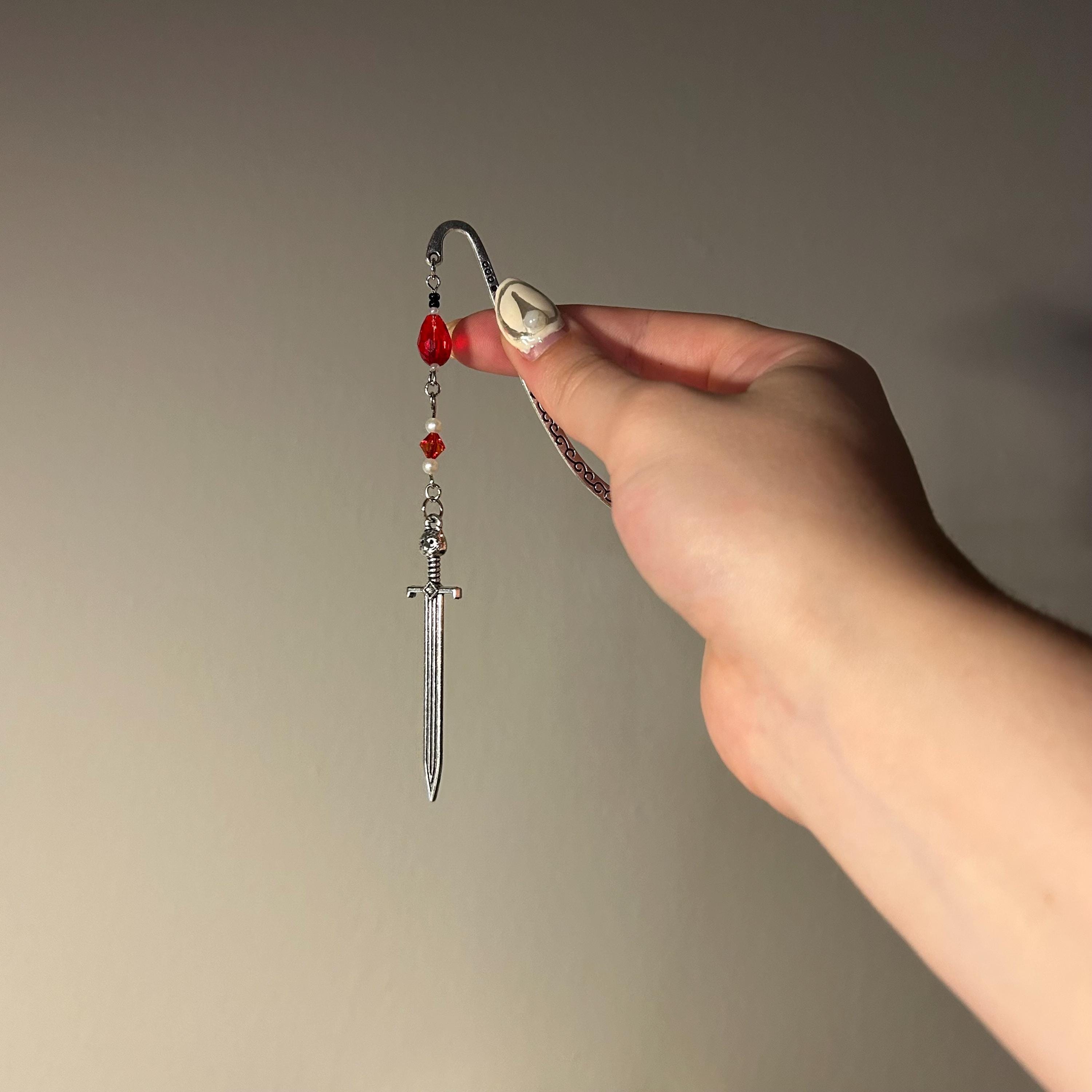 Hook Bookmark, Charm Bookmark, Customizable Charm Bookmark, Metal ...