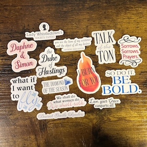 Bridgerton Stickers | Bridgerton TV Show | Bridgerton | Bridgerton Gift | Bridgerton Series | Time Piece | Romance Stickers